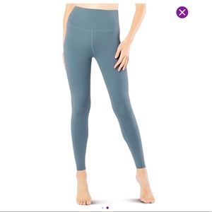 Beyond Yoga - large - stormy blue - sport flex, high-waist legging.